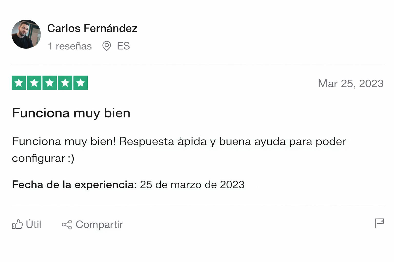 Reseña positiva de Carlos Fernández
